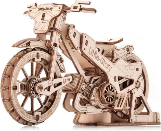 Little Story maqueta 3D de madera de la moto Speedway Bike