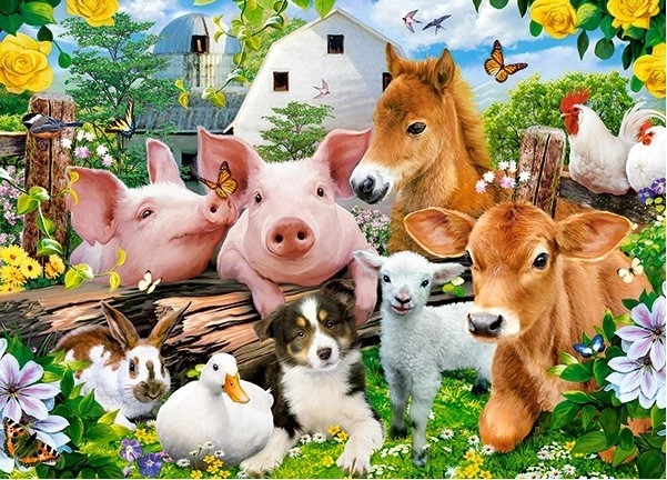 Puzle de 60 piezas Farm Friends