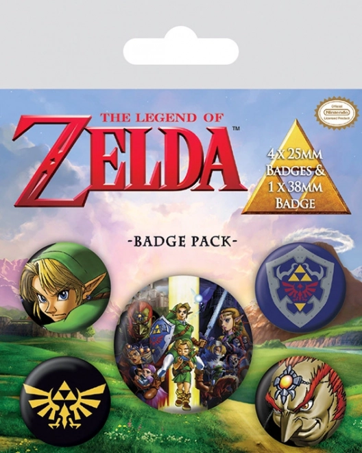 Set de chapas The Legend of Zelda (5 uds)