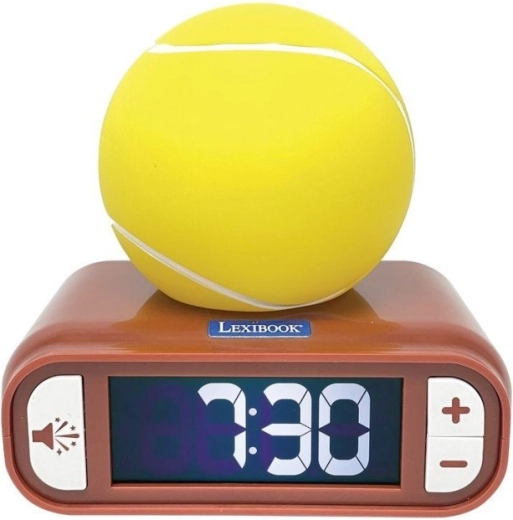 Despertador Lexibook de tenis con pelota luminosa