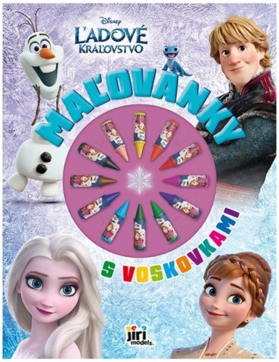 Libro para colorear con ceras Frozen