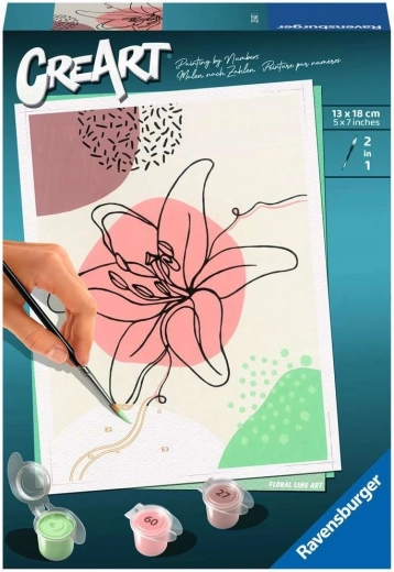 CreArt Floral Line – pintura por números de Ravensburger