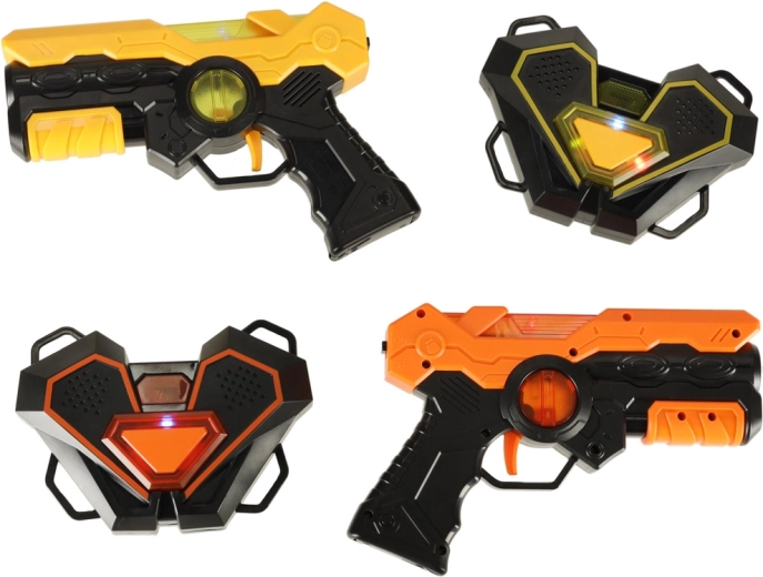 Set de laser tag para 2 jugadores – 2 pistolas y 2 dianas interactivas