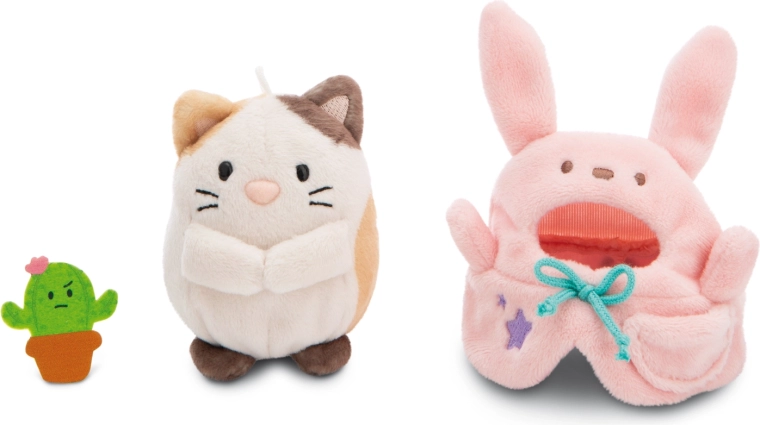 Adorable set 3 en 1: Angy, el cactus Moodi y disfraz de conejito
