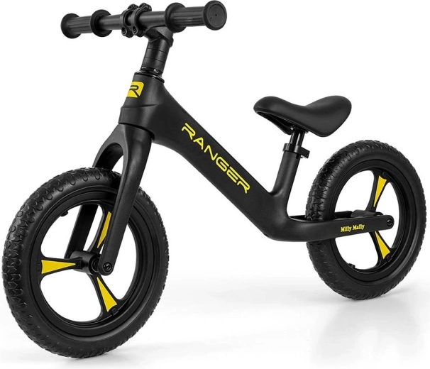 Bicicleta de equilibrio infantil MILLY MALLY Ranger, negra