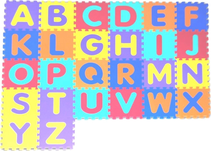 Puzzle de espuma Alltoys – letras 30 × 30 cm