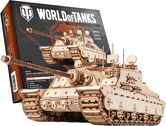 Little Story rompecabezas 3D de madera World of Tanks Tortoise