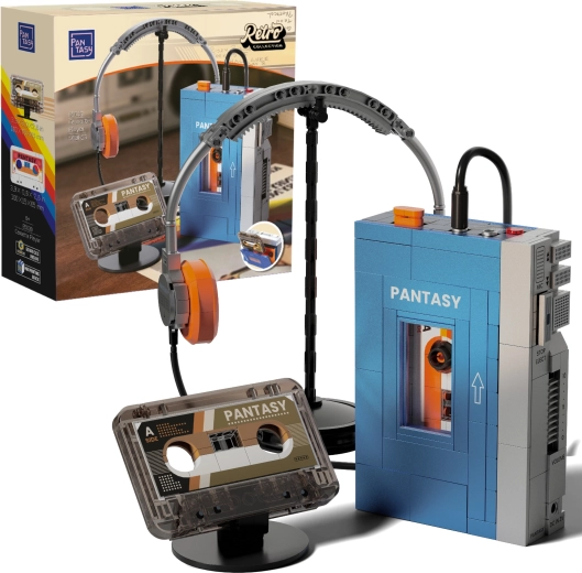 Pantasy set de construcción retro reproductor de casetes portátil walkman