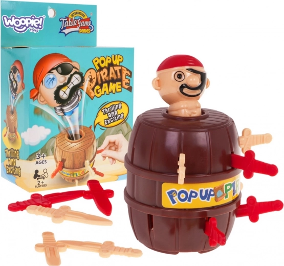 Woopie juego de habilidad pirata loco saltarín en barril
