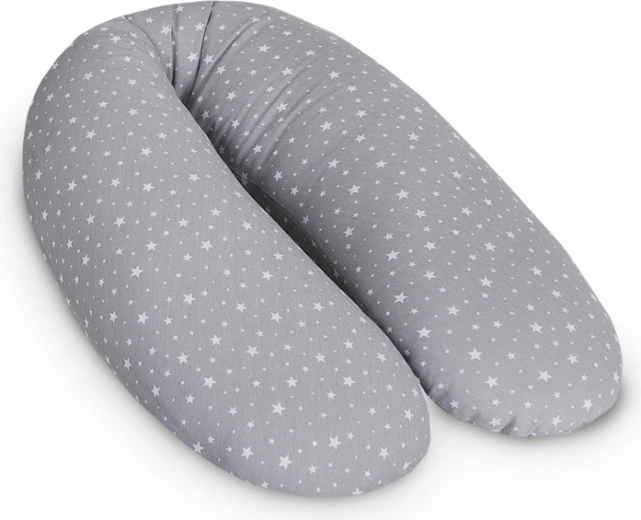 Cojín de lactancia y embarazo Ceba Cebuszka Multi Erzej Grey Stars 190 cm