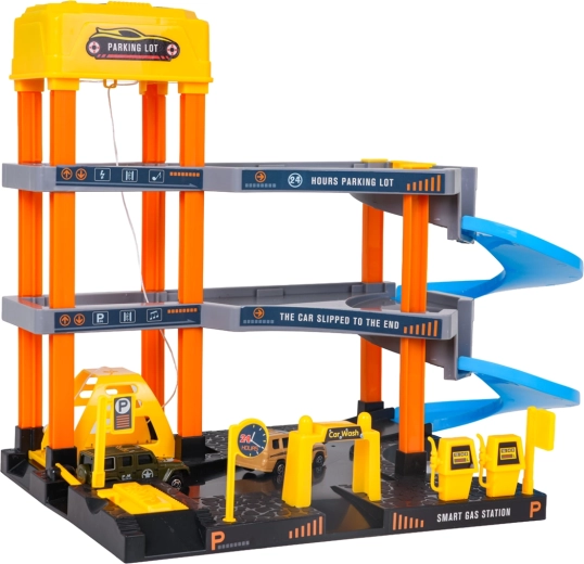 Autolavado y gasolinera para un juego realista