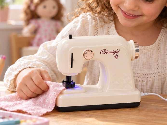 Movimiento y sonido como al coser