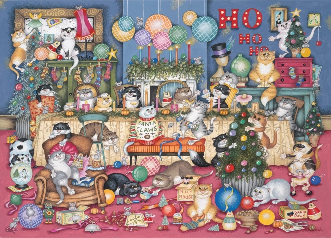 Puzzle Fiestas felinas 1000 piezas