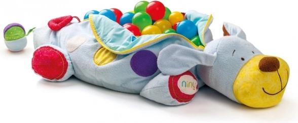 Perro de peluche multifuncional con pelotas Niny