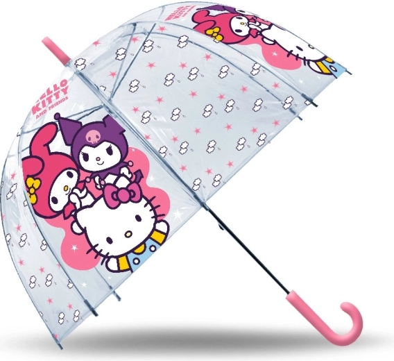 paraguas manual transparente Hello Kitty