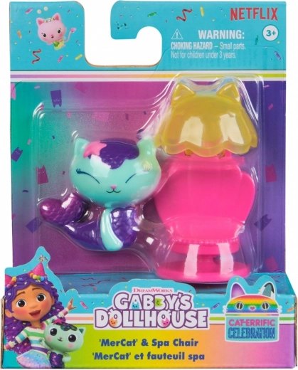 La casa de muñecas mágica de Gabby – figura de la gatita Caja con cofre del tesoro