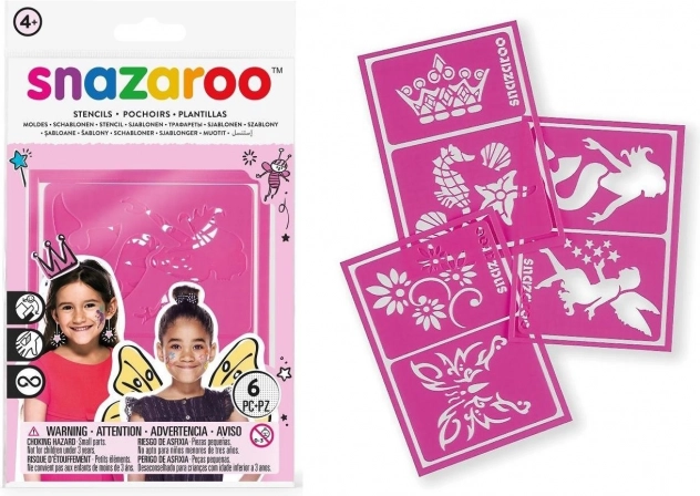 Plantillas para pintura facial SNAZAROO (6 uds)