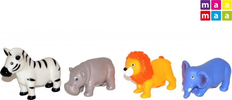 Set de animalitos de goma blandos 4 uds.