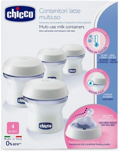 Chicco recipientes para leche materna Natural Feeling 4 uds