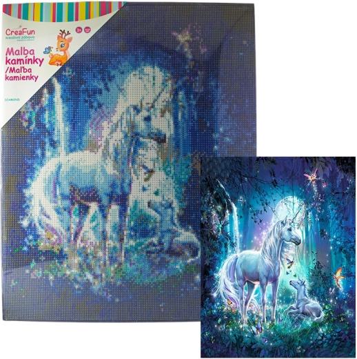 Pintura de diamantes – Pegaso y su cría 40 × 50 cm