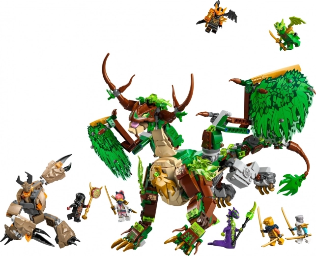 Gran dragón articulado para poses de acción