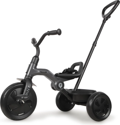 Triciclo infantil plegable Qplay Ant Plus, gris oscuro (2–6 años)