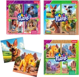Puzle 4 en 1 para los más pequeños