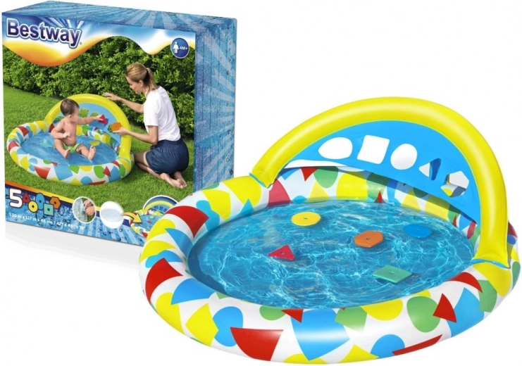 Piscina infantil BESTWAY Splash & Learn con toldo y formas