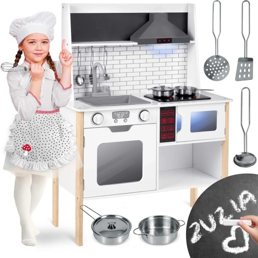 Cocina infantil interactiva de madera RICOKIDS RC-846