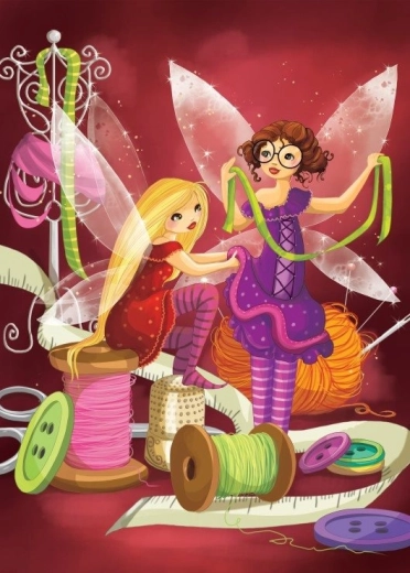 Puzzle Bluebird Hadas costureras 300 piezas
