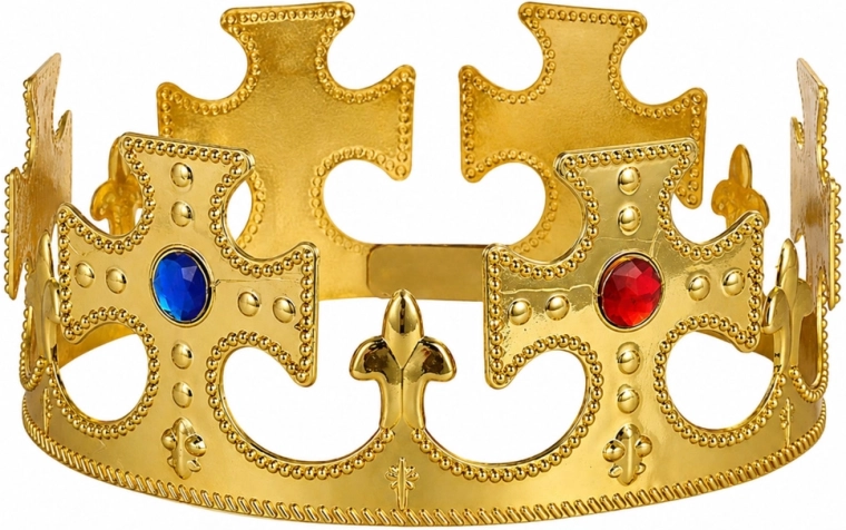 Diseño real dorado con gemas