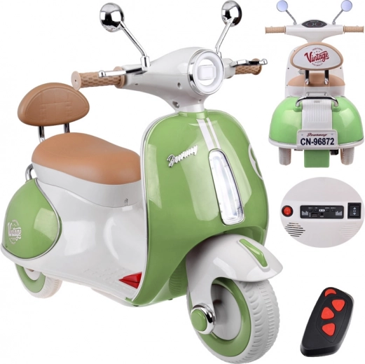 Patinete eléctrico infantil clásico de estilo vintage