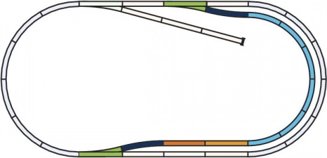 Set de vías PIKO C para vía paralela H0