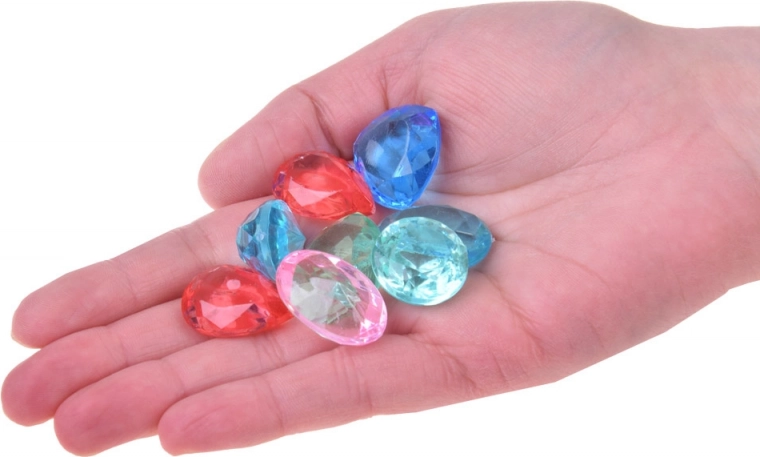 Piedras brillantes como recompensa