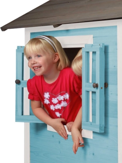 Ventanas con contraventanas abatibles para juego de roles