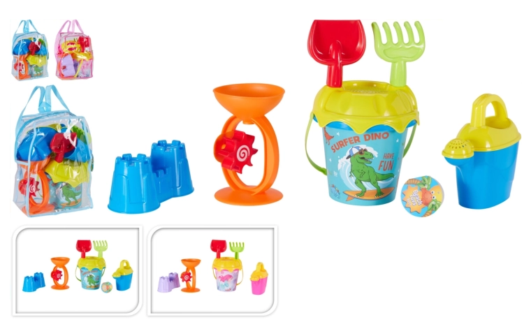 Juego de 8 juguetes de playa para niños