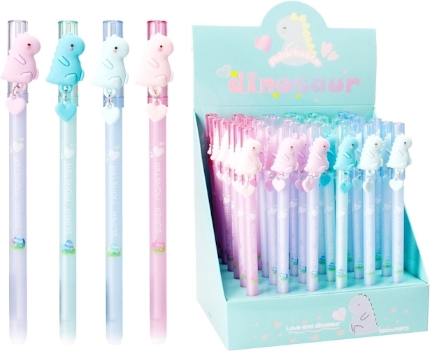 Bolígrafo de gel borrable con dinosaurio