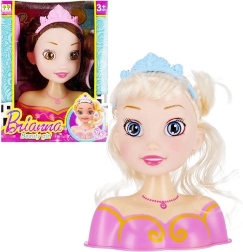 Cabeza de muñeca para peinar - set de styling para niños