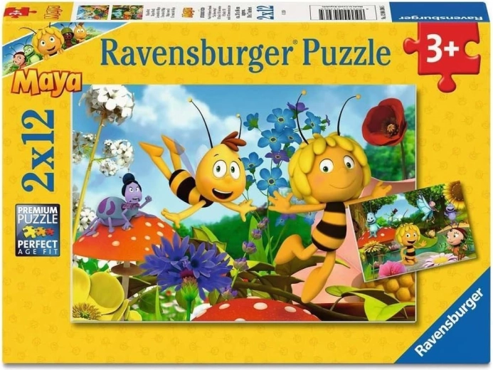 Puzzle Ravensburger mundo de la Abeja Maya 2×12 piezas