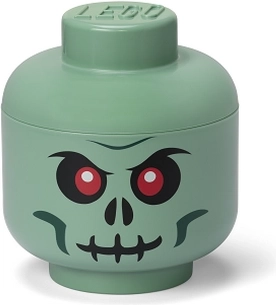 cabeza de almacenamiento LEGO – esqueleto verde