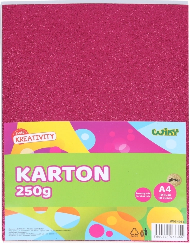 Cartulina A4 brillante con purpurina