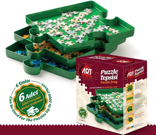 Clasificador para puzzles ART PUZZLE – set de 6 bandejas para clasificar piezas