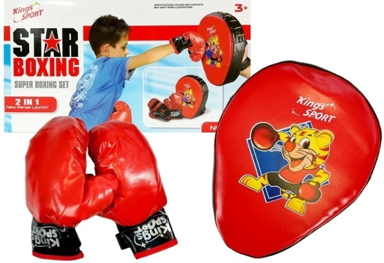Set de boxeo infantil con guantes y protectores