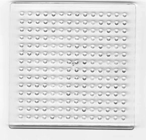 Playbox plantilla transparente para cuentas termoadhesivas cuadrada