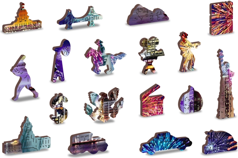 Originales piezas con formas de figuras