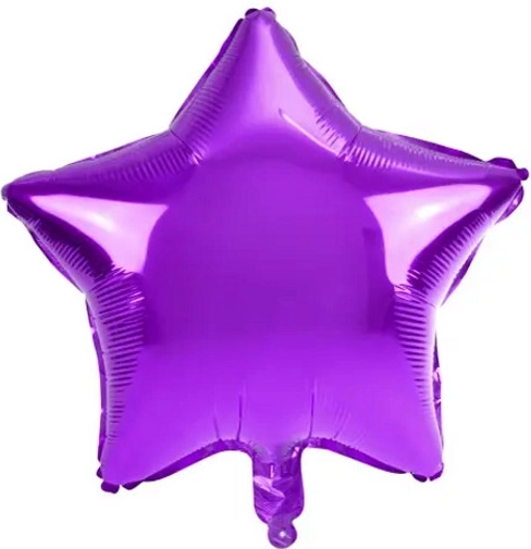 Globo de foil estrella grande morado