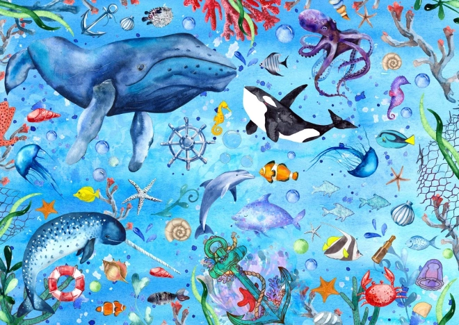 Puzzle Mar azul profundo 1000 piezas ENJOY