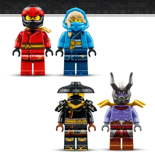 Cuatro minifiguras para historias de acción