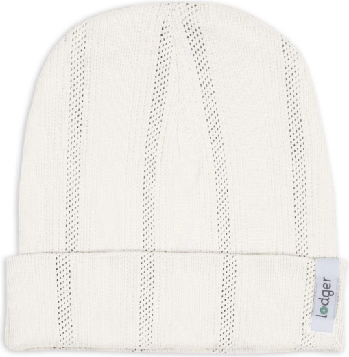 Gorro para bebé Lodger pointelle cream 0–6 meses