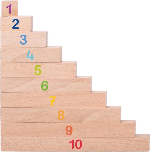 Cubos de madera para aprender a contar Goki